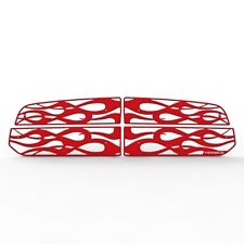 Custom Horizontal Flame Grille Insert 13-15 Ram 1500, 2500, 3500 Custom Horizontal Flame Grille Insert 13-15 Ram 1500, 2500, 3500
